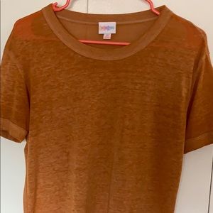LulaRoe Liv Pumpkin Spice Rust Orange